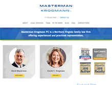 Tablet Screenshot of mastermanlaw.com